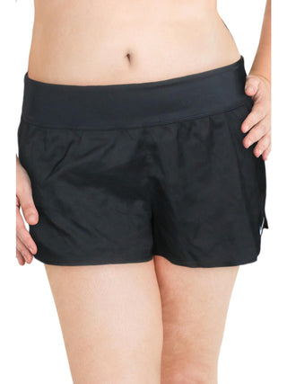 Calções de banho Nike Active Board Shorts para mulher, preto, tamanho médio