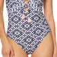 Jessica Simpson maiô feminino Venice Beach com cadarço, cinza, tamanho pequeno