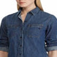 Camisa jeans feminina Ralph Lauren azul tamanho P