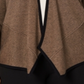 Cardigan feminino Alfani com estampa peplum e drapeado, marrom, tamanho 2X