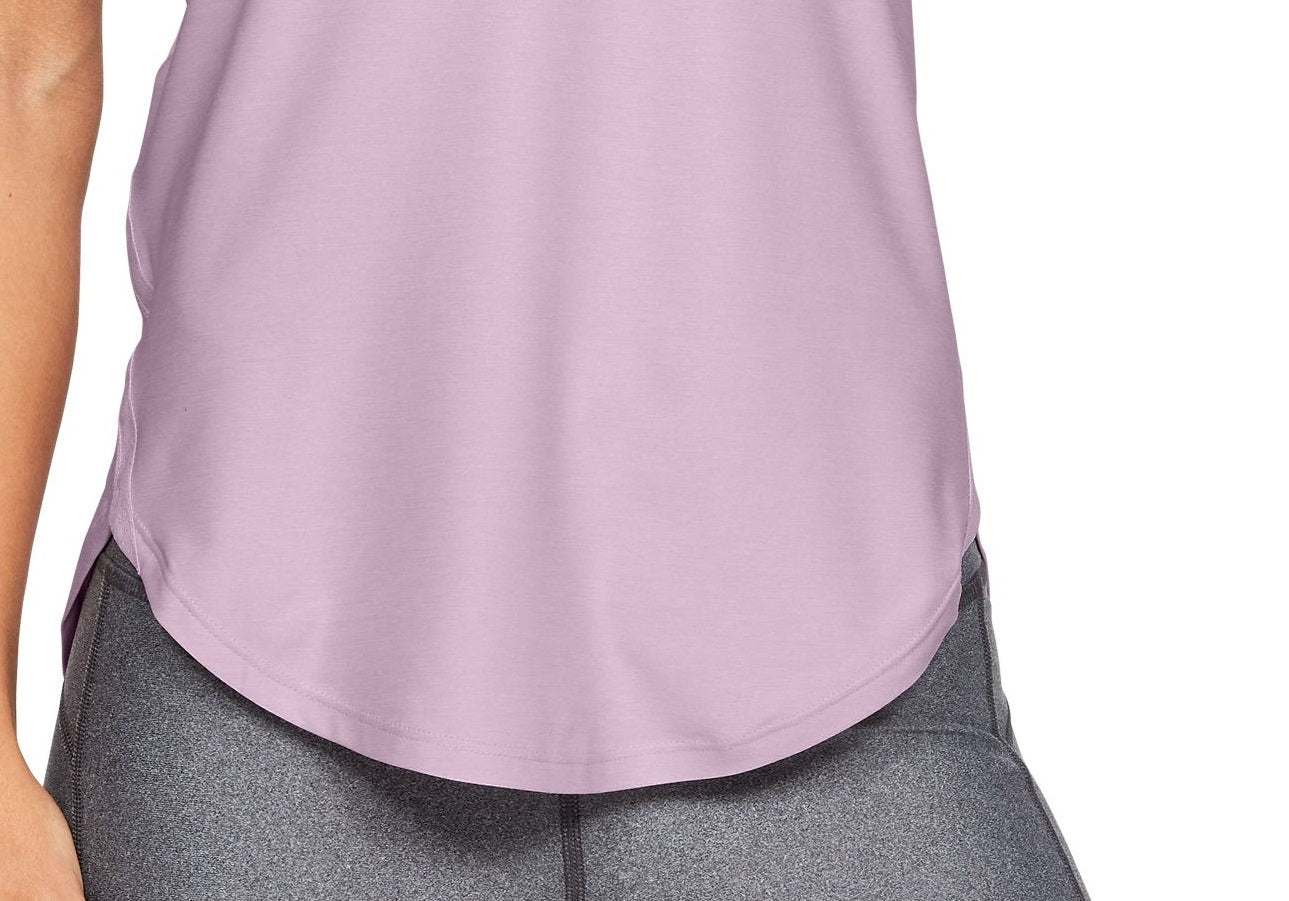 Camiseta regata Under Armour Sport Melange feminina, cor lavanda, tamanho XL
