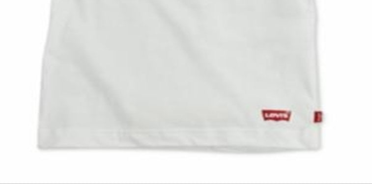 Camiseta Levi's Daddy &amp; Me Collection Little Boy's Remix Graphic Cotton, branca, tamanho 4