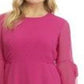 Vestido de carreira feminino Nine West Flamenco Jacquard Fit &amp; Flare Rosa Tamanho 10