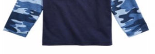 Camiseta de beisebol de algodão com bolso First Impressions para meninos, tamanho azul, 3 a 6 meses