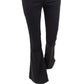 Calça jeans feminina flare Ella Moss preta tamanho 32