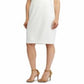 Vestido Ralph Lauren Feminino Crepe Manga Curta Branco Tamanho 0