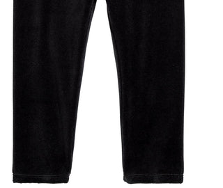 Leggings de veludo para meninas First Impressions, pretas, tamanho 4T
