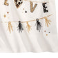 Camiseta infantil feminina Epic Threads Love Flags, branca, tamanho 2T