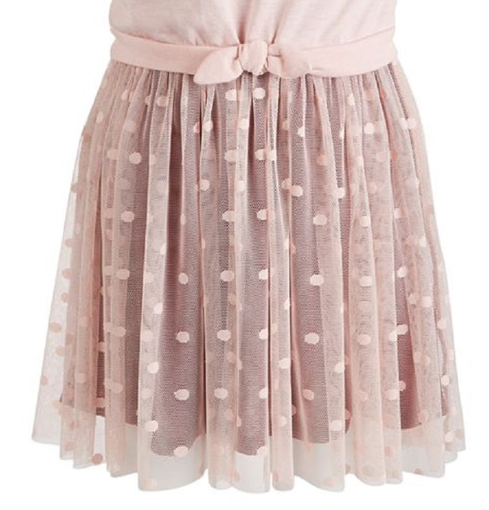 Vestido de borboleta com amarração frontal para meninas Epic Threads, rosa, tamanho 6