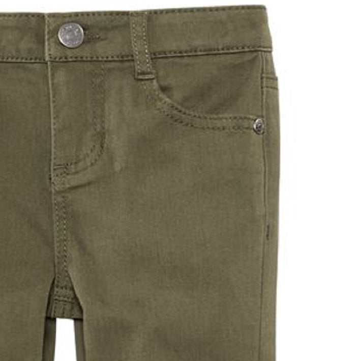 Calça jeans lisa infantil Epic Threads para meninas, verde, tamanho 2T