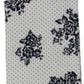 Lenço de bolso formal floral Linden masculino Four in Hand cinza tamanho regular
