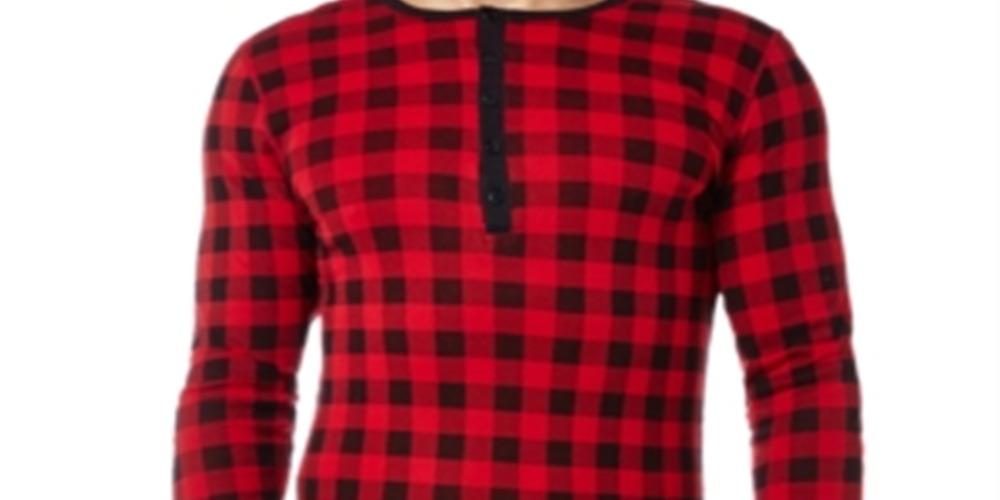 2(X)IST Cueca Henley Masculina Essential Manga Longa Vermelha Tamanho X-Grande