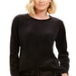Moletom de veludo feminino Karen Scott, preto, tamanho pequeno GG