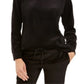 Moletom de veludo feminino Karen Scott, preto, tamanho pequeno GG