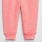 Calça de moletom Gap Factory com logotipo Gap para meninas, rosa, tamanho 18-24M