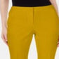 Calça Capri Alfani Feminina com Zíper Invisível, Amarela, Tamanho 8