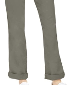 Calça Chino Bootcut de Algodão Feminina Style &amp; Co Verde Tamanho 10
