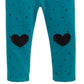Leggings estampadas de corações para bebês meninas First Impressions, tamanho 18 meses, verde