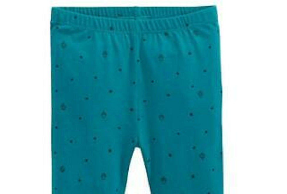 Leggings estampadas de corações para bebês First Impressions, tamanho 24 meses, verde