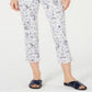 Calça jeans Capri Bristol estampada feminina Charter Club, azul, tamanho 8