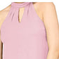 Top feminino Bar III Keyhole rosa tamanho X-G