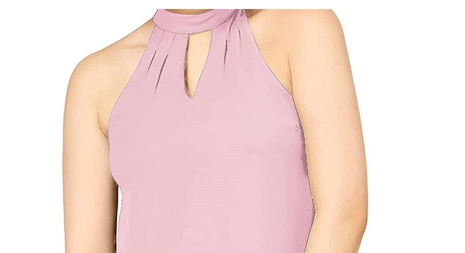 Top feminino Bar III Keyhole rosa tamanho X-G