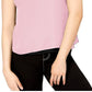 Top feminino Bar III Keyhole rosa tamanho X-G