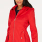 Capa de chuva com capuz feminina Michael Kors vermelha tamanho pequeno XS