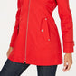 Capa de chuva com capuz feminina Michael Kors vermelha tamanho pequeno XS
