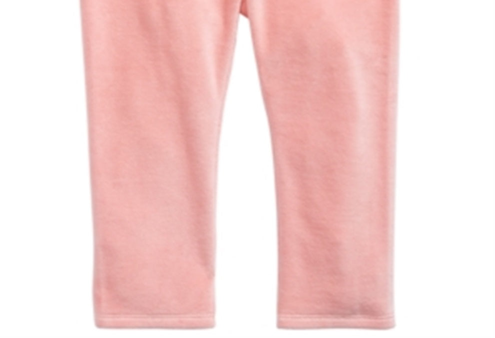 Leggings de veludo para bebê menina First Impressions rosa tamanho 18 meses