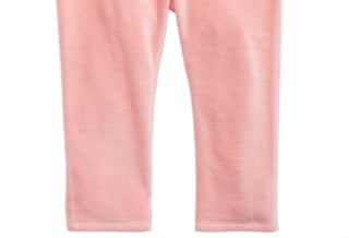 Leggings de veludo para bebê menina First Impressions rosa tamanho 18 meses