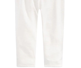 Leggings de veludo para bebê First Impressions para meninas, branca, tamanho 4T