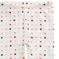 Leggings estampadas de coração para bebês meninas First Impressions, tamanho 18 meses