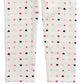 Leggings estampadas de coração para bebês meninas First Impressions, tamanho 18 meses
