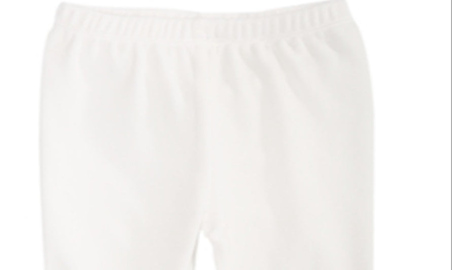 Leggings de veludo para meninas First Impressions, tamanho 24 meses, branca