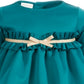 Vestido infantil com babados e laço Scuba First Impressions para meninas, verde, tamanho 12 meses
