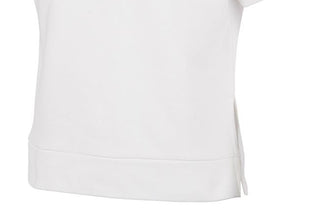 Camiseta Adidas Big Girl's Log Print Algodão Branca Tamanho Médio