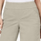 Bermuda feminina estilo &amp; co, ajuste confortável, marrom, tamanho pequeno M