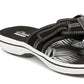 Clarks Brinkley Bree Sapatos Casuais Abertos Femininos Pretos Tamanho 10 M
