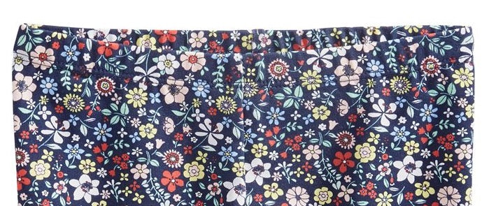 Shorts de ciclista com estampa floral para meninas First Impressions, azul, tamanho 3-6 meses