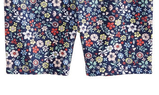 Shorts de ciclista com estampa floral para meninas First Impressions, azul, tamanho 3-6 meses