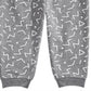 Calça de moletom infantil First Impressions Geo Print para meninos, cinza, tamanho 4T