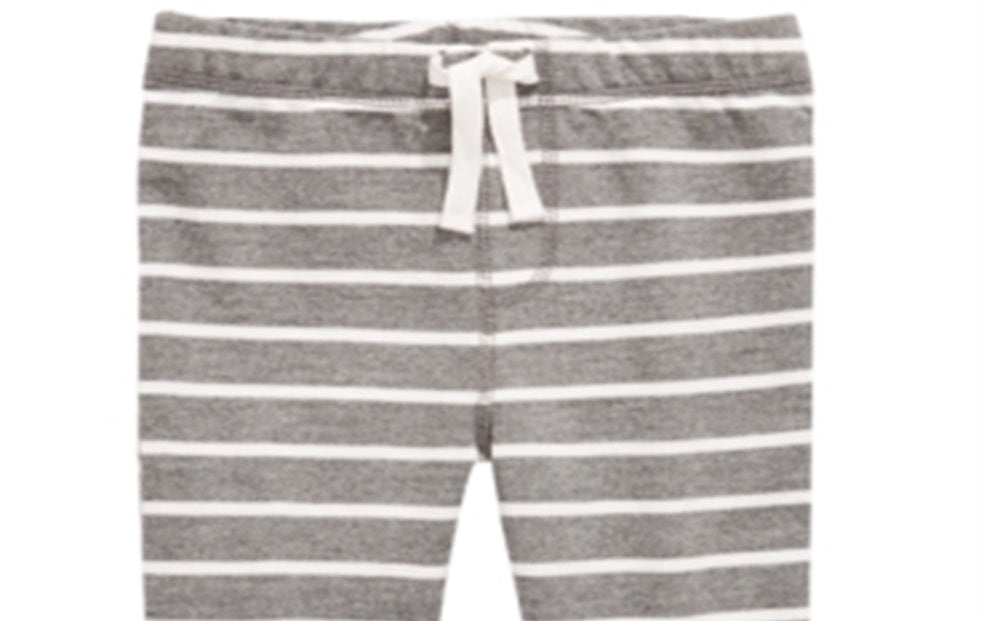 Calça jogger listrada infantil First Impressions para meninos, cinza, tamanho 2T