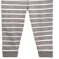 Calça jogger listrada infantil First Impressions para meninos, cinza, tamanho 2T