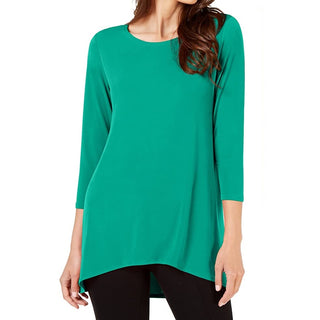 Túnica Alfani Feminina Estampada Alta Baixa Verde Tamanho Pequeno