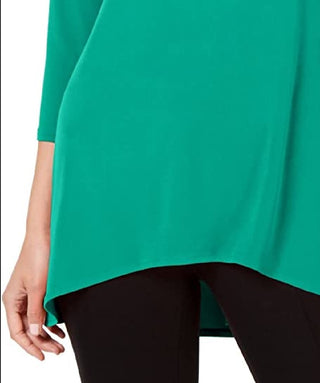 Túnica Alfani Feminina Estampada Alta Baixa Verde Tamanho Pequeno