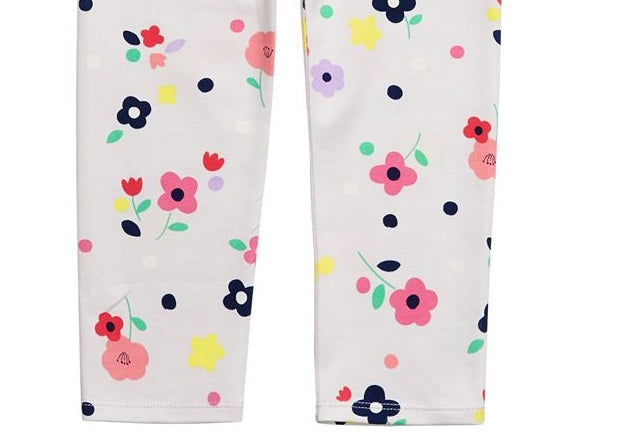 Leggings elásticas para bebês meninas First Impressions, tamanho 12 meses, branca