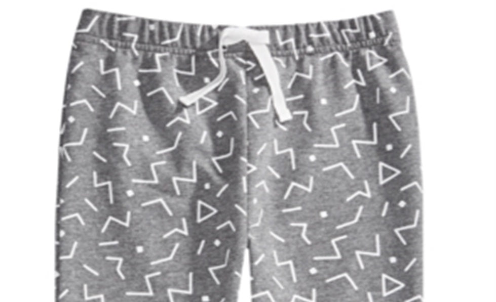 Calça de moletom infantil First Impressions Geo Print para meninos, cinza, tamanho 3T
