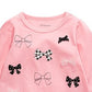 Top de laço para bebê First Impressions, rosa, tamanho 3-6 meses