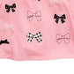 Top de laço para bebê First Impressions, rosa, tamanho 3-6 meses